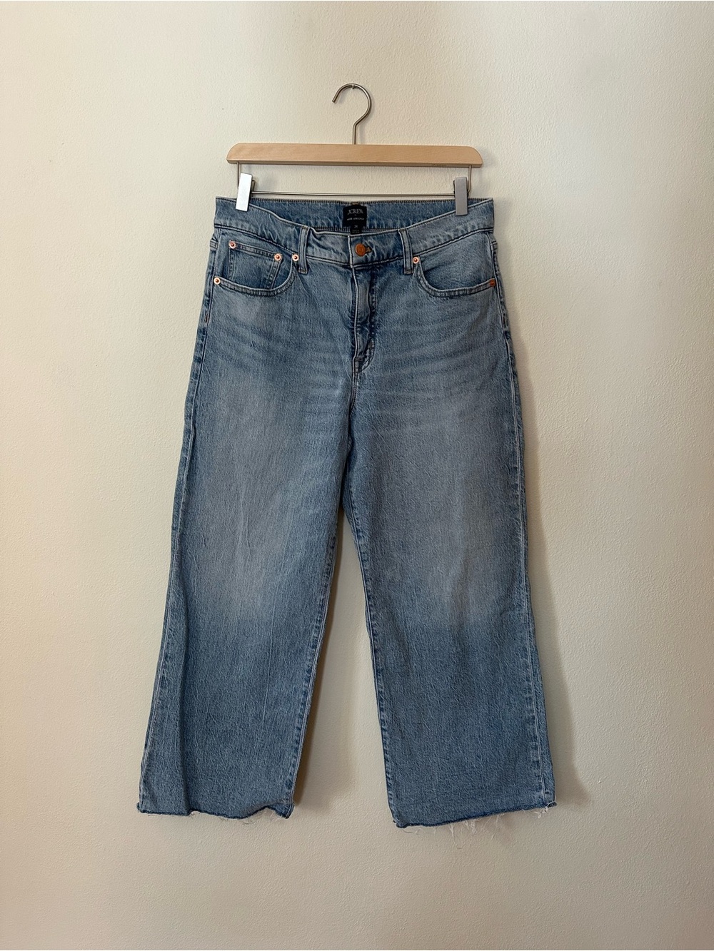 J. Crew wide leg cropped jeans